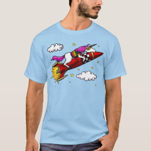 Camiseta Espaço mágico Rocket da equitação do unicórni