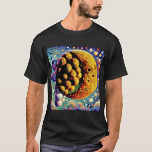 Camiseta Espaço & o Abstrat & a lua #4