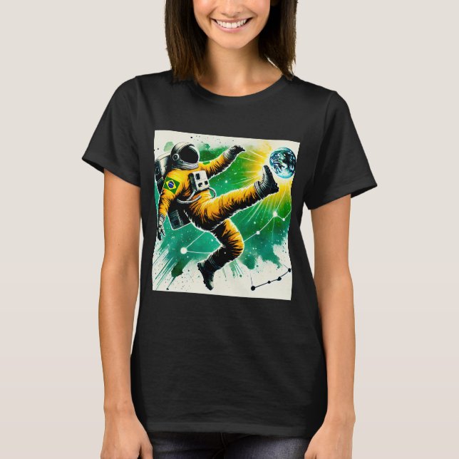 Camiseta Espaço o campo final Astronauta Brasileiro#2 (Frente)