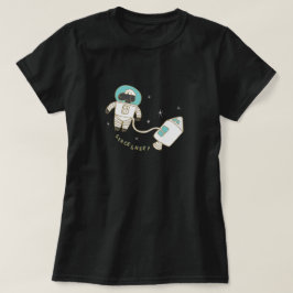 Camiseta Espaço Ovelha Engraçada Palavra