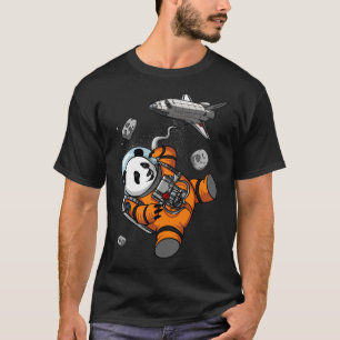 Camiseta Espaço Panda Bear Astronauta Galáxia Cosmic Anim