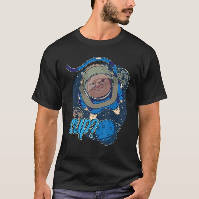 Camiseta Espaço para Crianças do Espaço Astronauta (Frente)