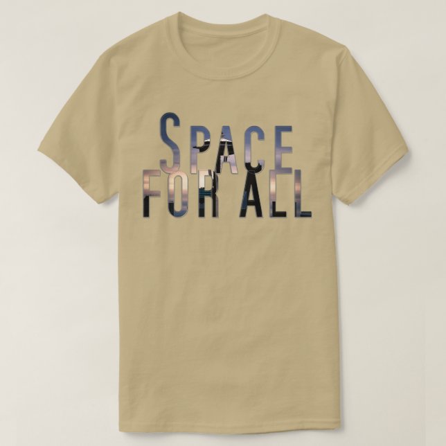 Camiseta Espaço para todos (Frente do Design)