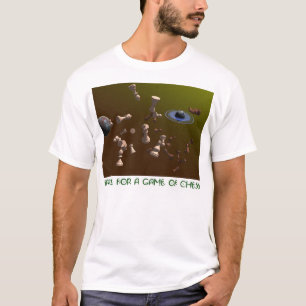Camiseta Espaço para um jogo de xadrez