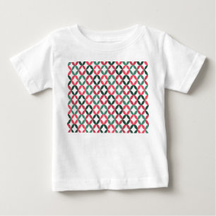 Camiseta Espaço Positivo e Negativo - Teal e Rosa
