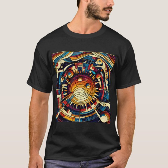 Camiseta Espaço Sistema Solar Imaginação#6 (Frente)