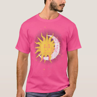 Camiseta Espaço Sol Lua Celestial Astrologia Corporal Unive