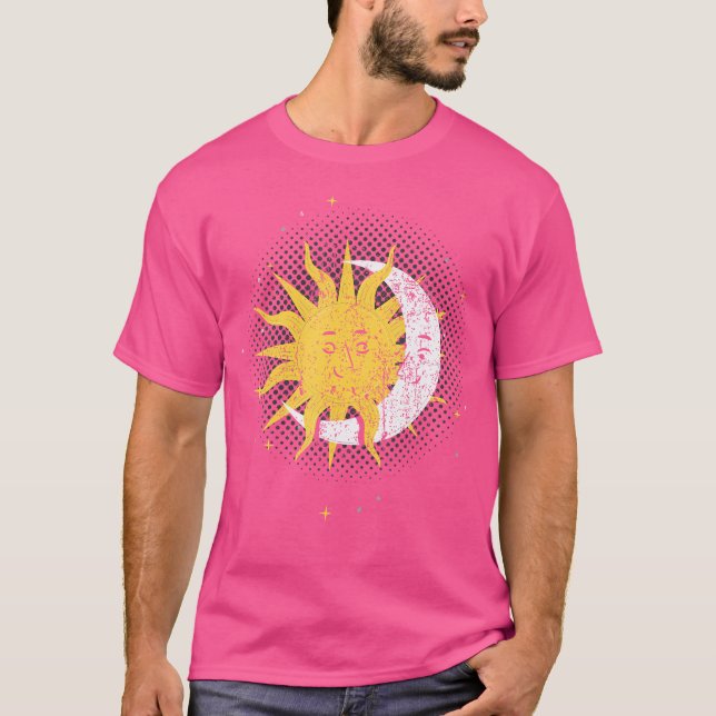Camiseta Espaço Sol Lua Celestial Astrologia Corporal Unive (Frente)