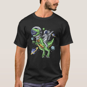 Camiseta Espaço T-Rex Astro do Dinossauro Astrado do Astron