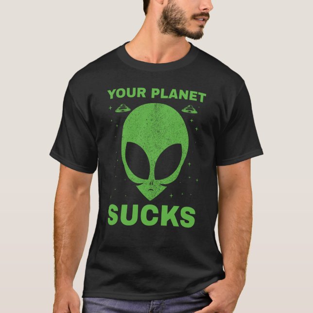 Camiseta Espaço UAP de OVNI Espaço Objeto de Voo Desconheci (Frente)