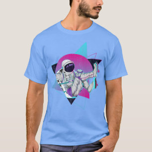 Camiseta Espaço Vaporwave Retro 80s Skateboard