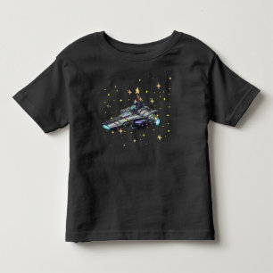 Camiseta Espaçonave de Criança i3 atlas Estrelas Douradas P