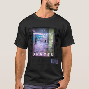 Camiseta Espaços Limiar Retro 80s 90s Backrooms Vaporwave v