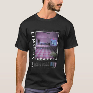 Camiseta Espaços Limítrofes Vaporwave Retro Leve Longa Cami