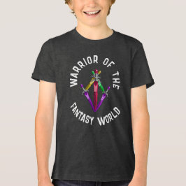 Camiseta Espada de Energia de Fantasia Brilhante para Crian