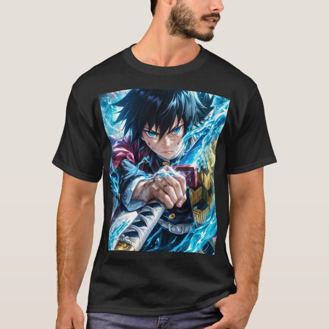 Camiseta Espada de manga de anime (Frente)
