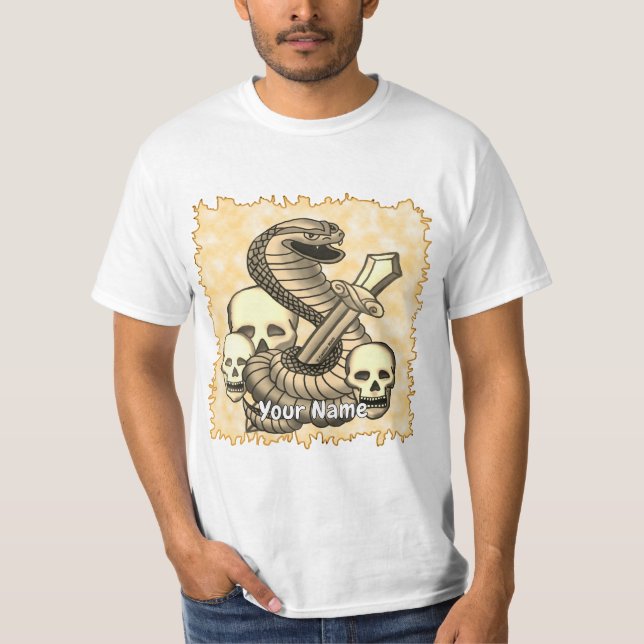 Camiseta Espada do Rei Cobra Caveira  (Frente)