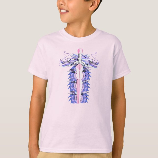 Camiseta Espada Dragão Lavanda (Frente)