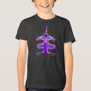 Camiseta Espada dragão Neon