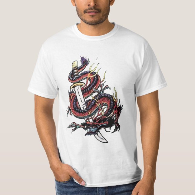 Camiseta Espada e dragão (Frente)