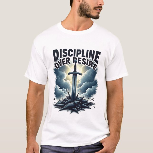 Camiseta Espada e Tempestade - "Disciplina sobre Desejo" Wa (Frente)