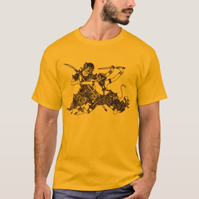 CAMISETA ESPADA HINDU DO SUL DA ÁSIA DOS DEUSES HANUMAN (Frente)
