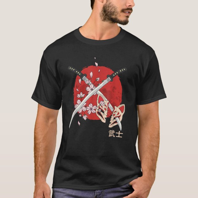 Camiseta Espada Katana de Samurai Japonês Antigo (Frente)