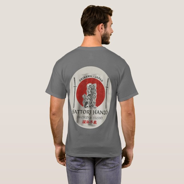 Camiseta Espada & Sushi Hattori Hanzo (Parte Traseira Completa)