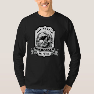 Camiseta Espadachim do Clã MacDonald Insígnia Escocesa High