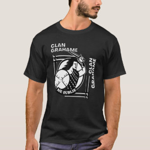 Camiseta Espadachim do Lema Gaélico do Clã Grahame