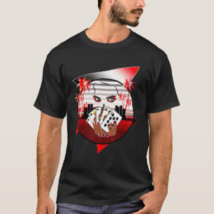 Camiseta Espadas Retro Vintage anos 80 90 Poker Royal Flush