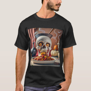 Camiseta Espaguete das Halloween com molho sangrento