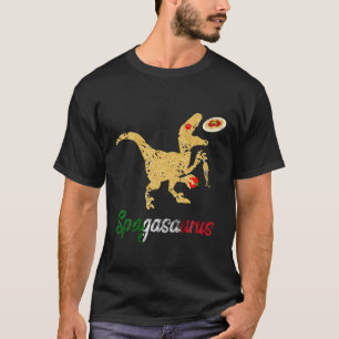 Camiseta Espaguete Italiano Dinossauros Engraçado Pasta Di