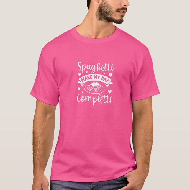 Camiseta Espaguete Me Faz Completti Massa Comida Italiana (Frente)