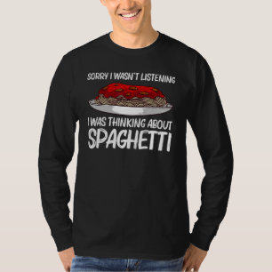 Camiseta Espaguete Para Homens Mulheres Massa Italiana Almô