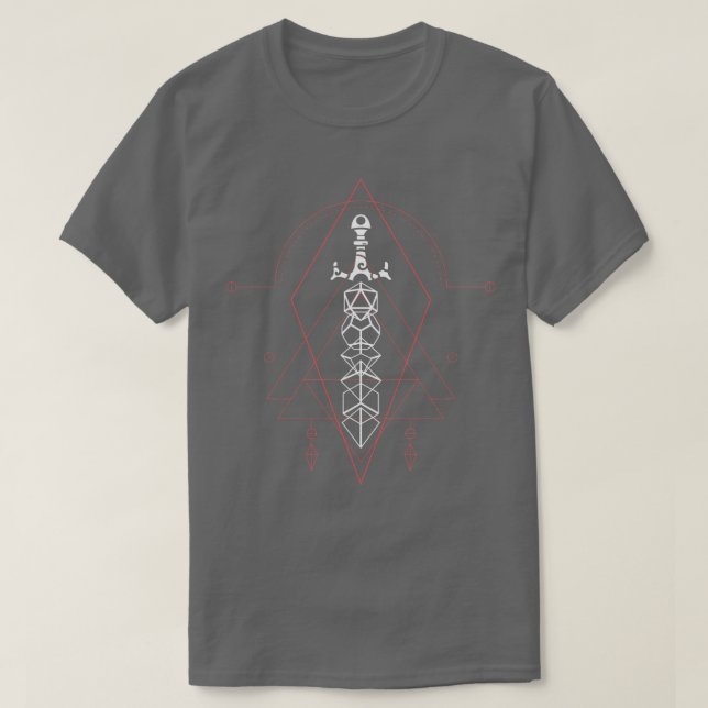 Camiseta Espalha do Conjunto de Dosagens Polidedro Esoterér (Frente do Design)