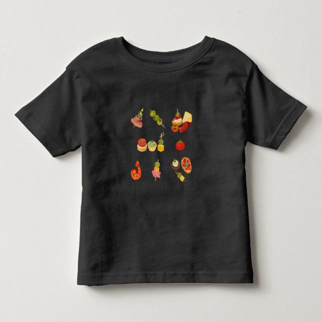 Camiseta  Espalhamento de Tapas Espanholas (Frente)