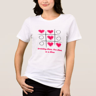 Camiseta Espalhando o amor, um coração de cada vez