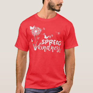Camiseta Espalhar a bondade borboletas Mensagem de Inspiraç