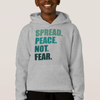 Espalhar a paz sem temer o texto verde