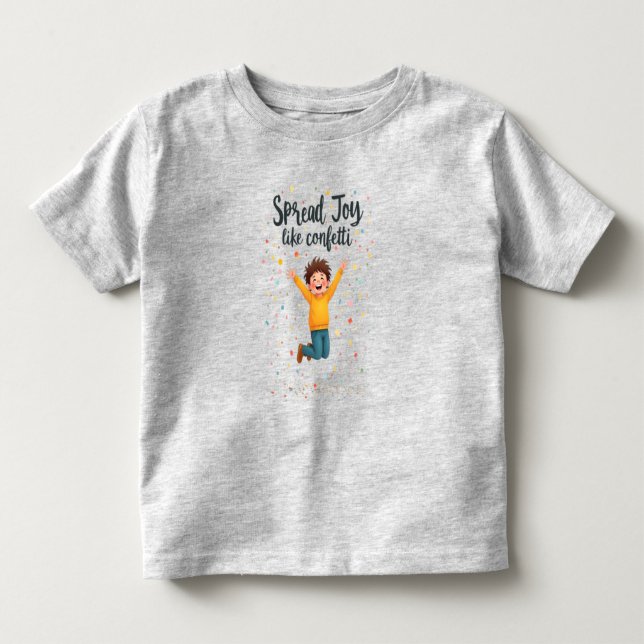 Camiseta Espalhar Alegria Como Design de Positividade Confe (Frente)