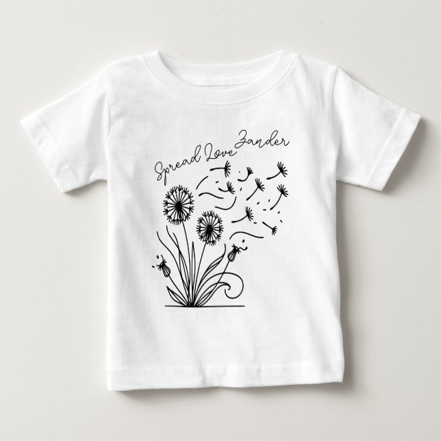 Camiseta "Espalhar amor" personalizável (Frente)