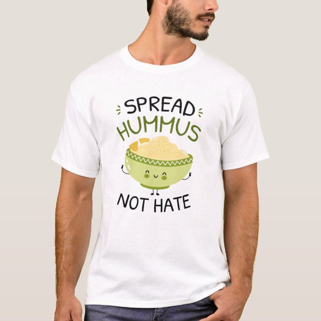 Camiseta Espalhar Hummus sem Ódio (Frente)