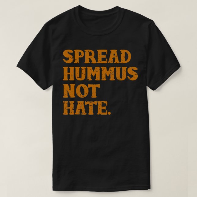 Camiseta Espalhar Hummus sem Ódio (Frente do Design)