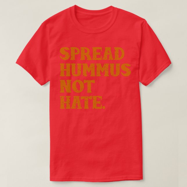 Camiseta Espalhar Hummus sem Ódio (Frente do Design)