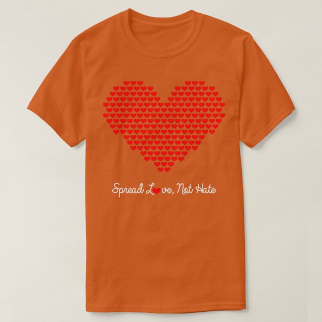 Camiseta Espalhar o amor sem odiar o presente (Frente do Design)