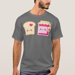 Camiseta Espalhar o amor torrado com pão de sopa e sorvete
