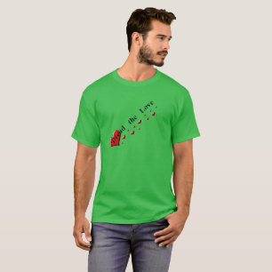 Camiseta Espalhar os eventos verdes do amor