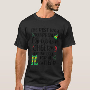 Camiseta Espalhe a alegria de Natal cantando alto para todo