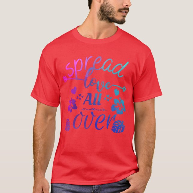 Camiseta Espalhe amor sobre o presente (Frente)